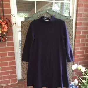 White + Warren  Moch Neck Sweater Dress